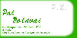 pal moldvai business card